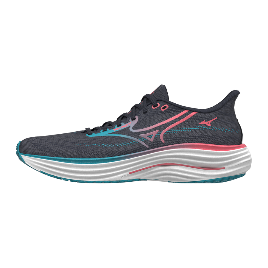 Mizuno WAVE RIDER 29 Odyssey Gray/Capri Breeze/Calypso Coral